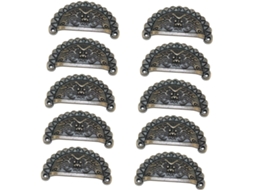 Conjunto De 10 Puxadores Gaveta Cozinha Em Cobre Vintage Para Guarda Roupas E Cômodas, Práticos E Funcionais