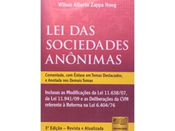 Livro Lei Das Sociedades Anonimas Inclusas As Modificacoes Da Lei 11.638/07, Da 3 (Português)