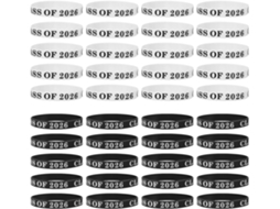 Conjunto De 50 Pulseiras De Silicone Macio Para Festas, Formatura De 2026, Presentes E Acessórios.
