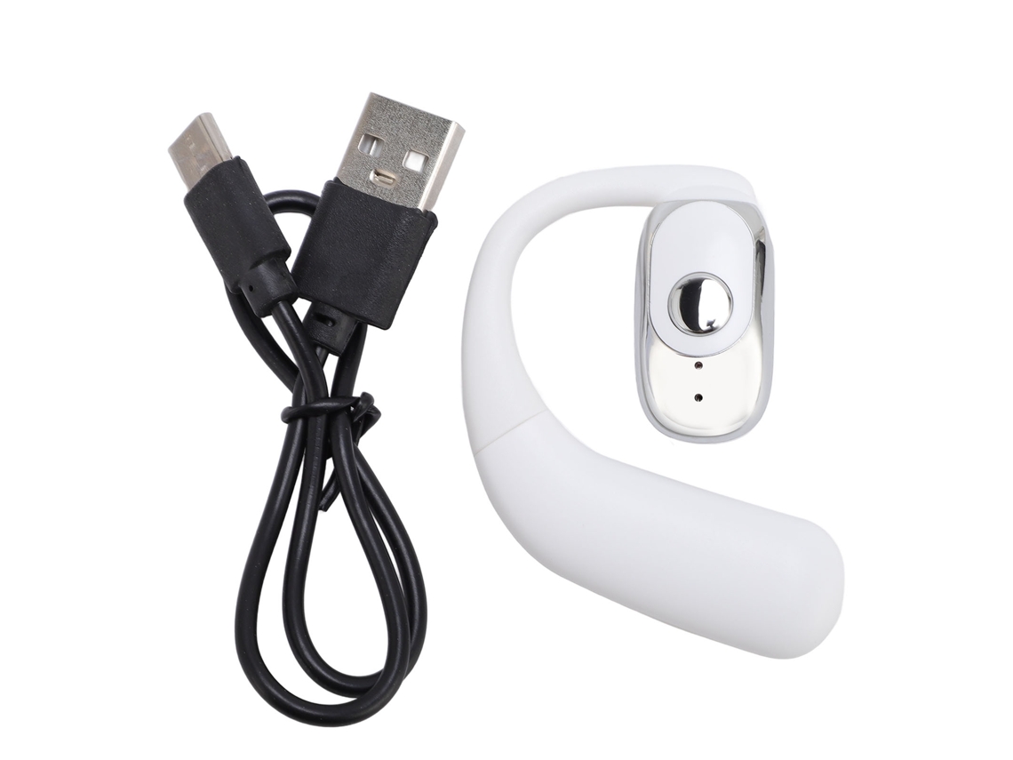 Aetheria fone de Ouvido Sem Fio Ear Hook com Cancelamento de Ruído para Dirigir e Negócios F32 Branco