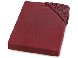 Lencóis - Flanela - Feito Na Alemanha - Vermelho - 100% Algodão - Lavável Até 60 Graus - Apropriado Para Colchões Até 23 Cm De Altura