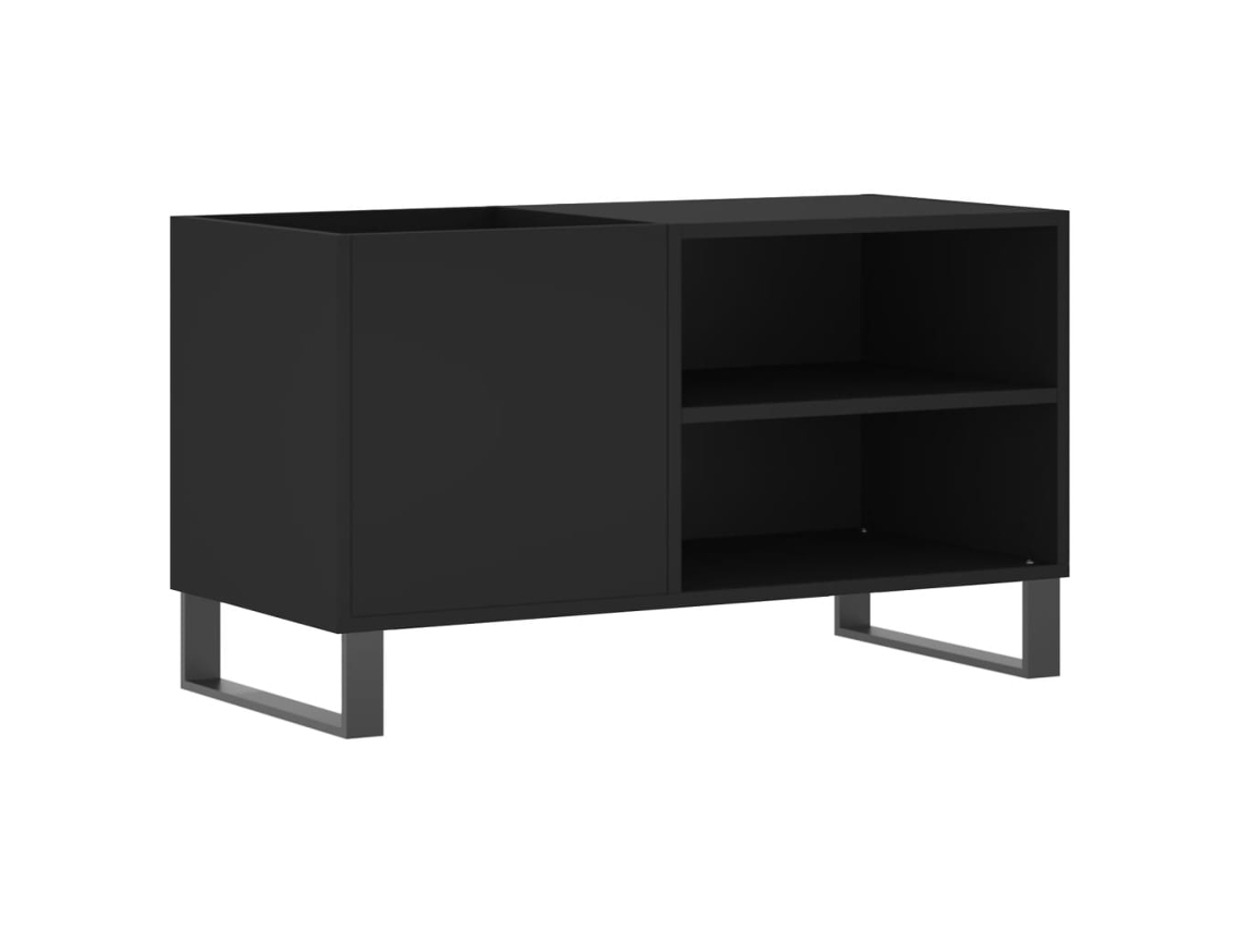 Record Cabinet, Record Cabinets Vidaxl Preto Madeira Processada (n/a)