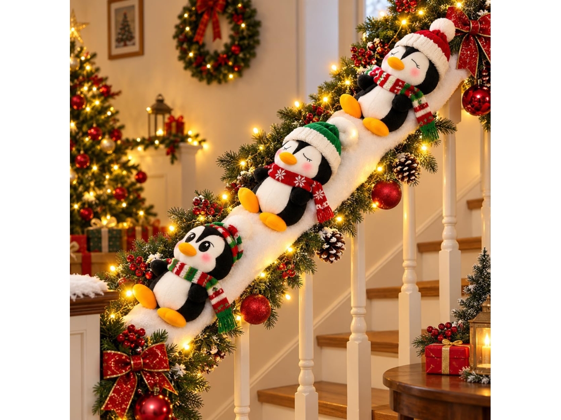 Decoração De Natal, Conjunto De 3 Com Detalhes Temáticos E Modelo 567