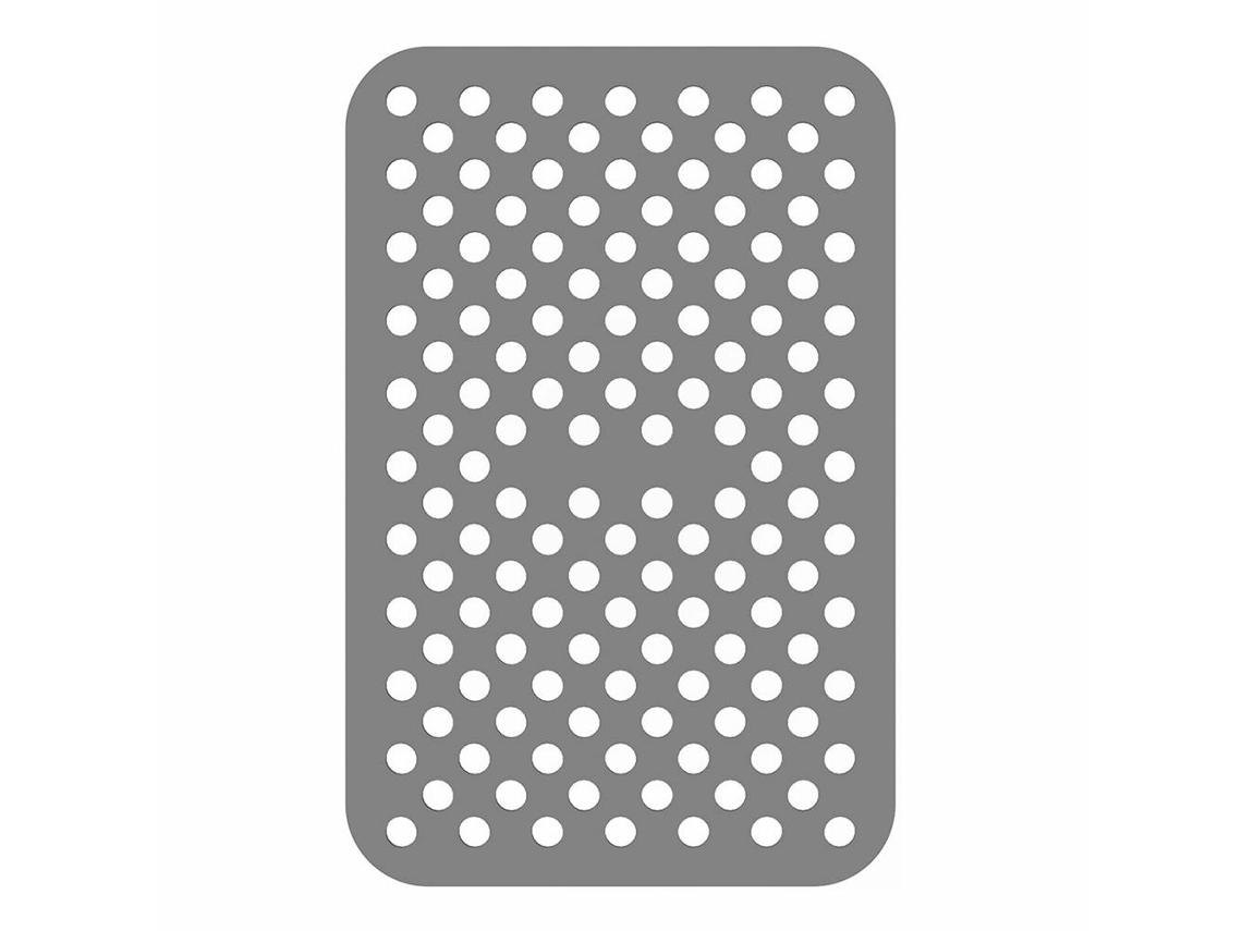 Forros Reutilizáveis Para Fritadeira A Ar Ninja Foodi Dz201, Acessórios, Tapete De Silicone Retangular Para Fritadeira A Ar Cinza Zeuxo