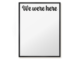 Magnetic Board We Were Here For The Living Room Espelharte (60x80 Cm)