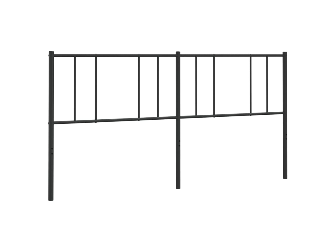 Headboard, Headboards Vidaxl Preto Aço (180 Cm)