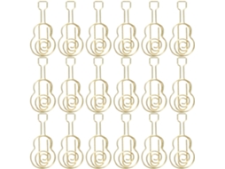 Conjunto Artibetter com 30 clipes de papel em formato de guitarra, dourados, reutilizáveis e multifuncionais, perfeitos para...