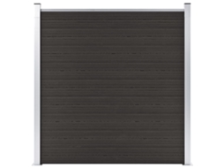 Fence Panel, Fence Panels Vidaxl Preto Wpc (n/a)
