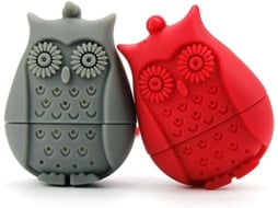 Conjunto De 2 Coadores De Chá Silicone Em Formato Coruja