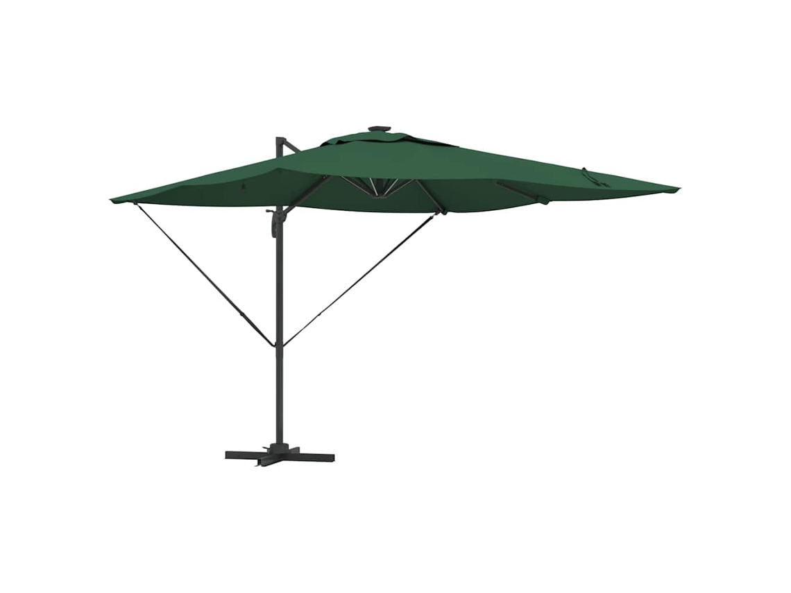 Maison Exclusive - Guarda-sol Verde 286 X 284 X 270 Cm Alumínio E Poliéster