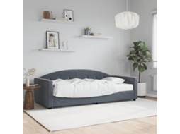 Vidaxl Sofá-cama Com Colchão 90x190 Cm Veludo Cinzento-escuro