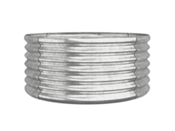 Garden Planter, Garden Planters Vidaxl Prateado Aço (80 X 80 X 36 Cm)