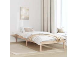 Vidaxl Estrutura Da Cama Natural 75 X 190 Cm