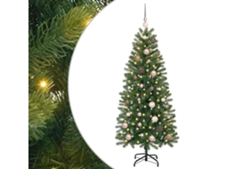 Conjunto 1 Árvore Artificial Vidaxl Verde Plástico (150 Cm)