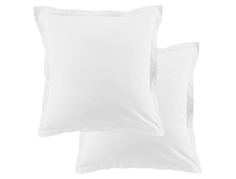 Conjunto 2 Fronhas HOUSSE DE RÊVE Blanc (Algodão - 63x63 cm)