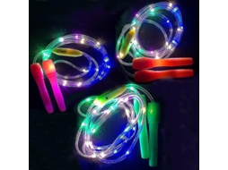 Pacote Com 3 Cordas De Pular Brilhantes Para Crianças, 2 Em 1, Corda De Pular Fitness, Brinquedos Que Brilham No Escuro, Presente Aquaforge