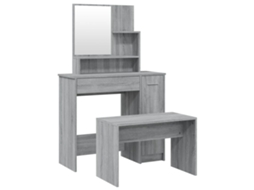 Dressing Table Set, Dressing Table Sets Vidaxl Cinzeto Madeira Processada (n/a)