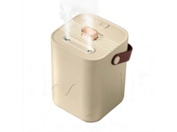 Humidificador e Difusor de Aromas DIGITALLAB, Recarregável, Silencioso, Luz Noturna 1800ml Cáqui | DIGITALLAB