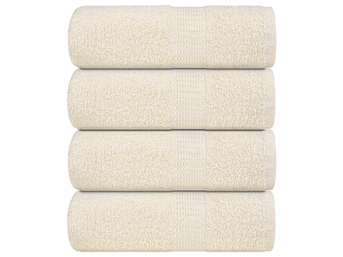 Guest Towel, Guest Towels Vidaxl Creme Algodão (30 X 50 Cm)