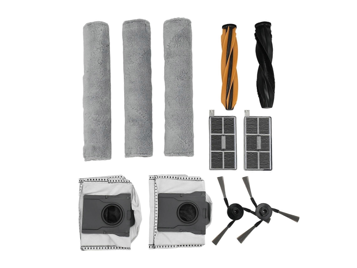 Kit De Limpeza Dreame Aqua10 Ultra Rak70: Pano De Esfregão, Escova Lateral, Escova Rotativa, Escova Principal, Filtro E Filtro Hepa._glo