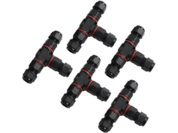 Pacote Com 5 Conectores De Cabo À Prova D'água Em Formato De T, Ip68, 3 M20.