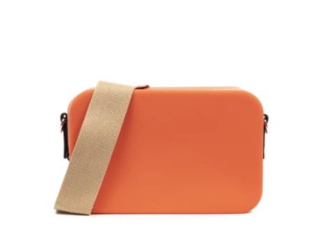 Saco De Ombro De Mulher Libelulla Villasanta Retangular Alça Design Silicone Laranja (13)
