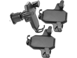 Suporte Veicular para Celular em PP, Conjunto de 3 Peças, Compatível com Modelos Invertidos e Espirais.