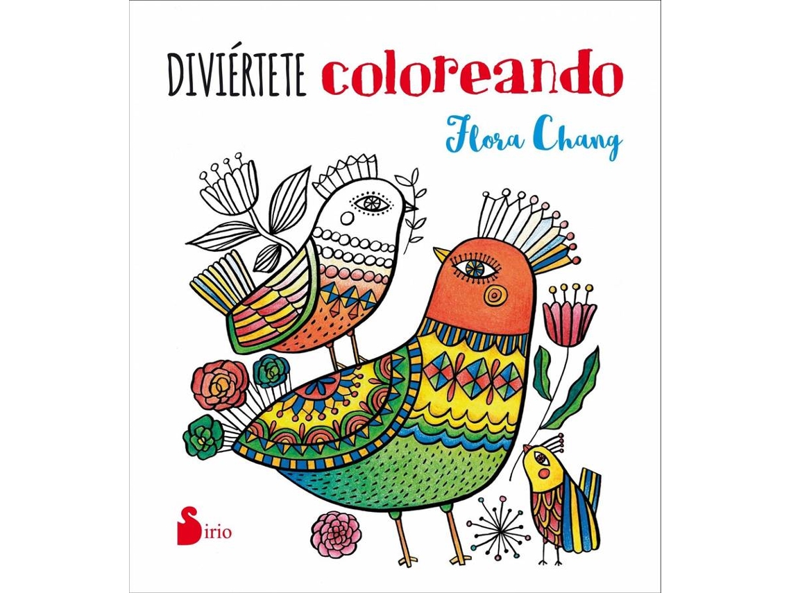 Livro Divièrtete Coloreando de Flora Chang (Espanhol)