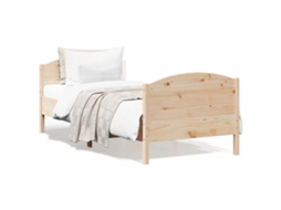 Cama Sem Colchão 90x190 Cm Madeira de Pinho Maciça MAISON EXCLUSIVE