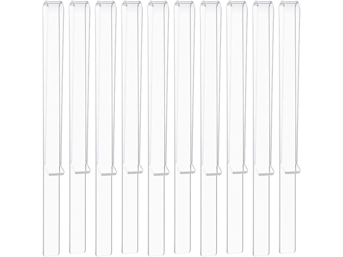 Inoomp - Conjunto de 5 pares de prendedores de partitura em acrílico transparente. Prendedores de partitura fixam páginas de partitura com segurança. Tamanho: [Inserir tamanho aqui]