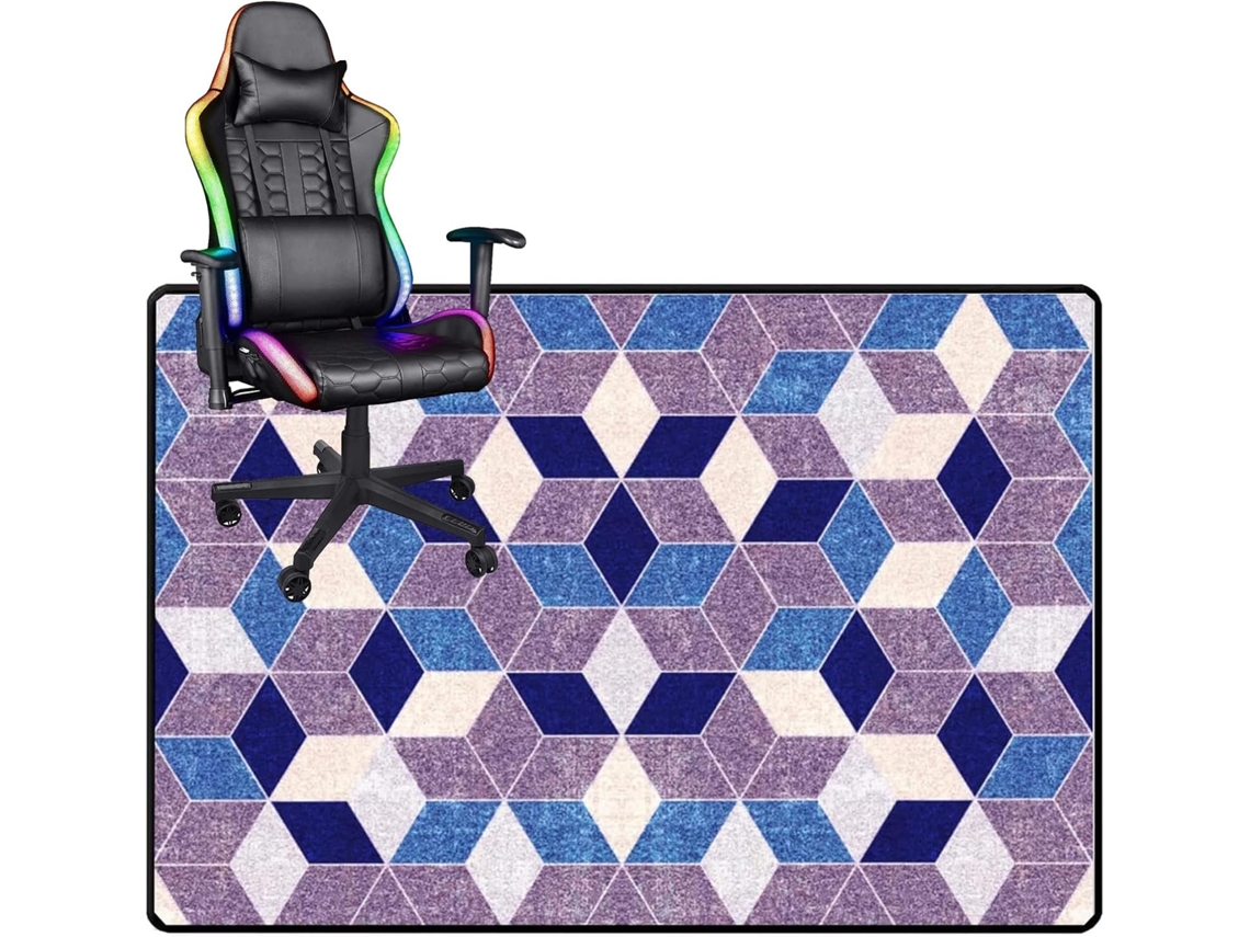 Tapete Cadeira Gamer Protetor Piso Escritório Antiderrapante Madeira Escritório, Computador Pisos