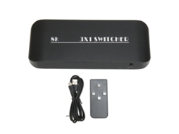 Aetheria comutador de Interface Multimídia Hd 3 Entradas 1 Saída 8k 60hz 4k 120hz 48gbps com Controle Remoto