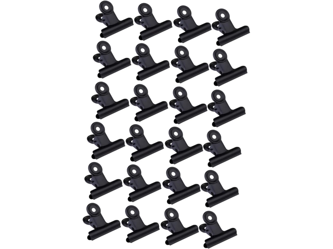 Exceart Conjunto de 60 Clips Metálicos para Escrita, Fixação e Armazenamento, para Mesa e Casa, Preto
