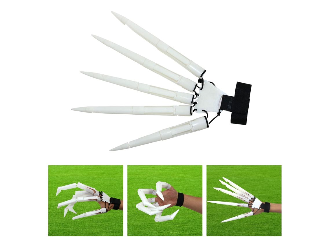 Dedos articulados para o Halloween LAXISCREED, extensões 3D