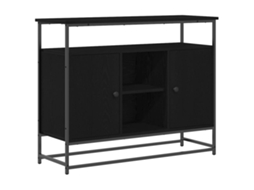 Buffet Carvalho Preto 100x35x80 cm Madeira Processada MAISON EXCLUSIVE