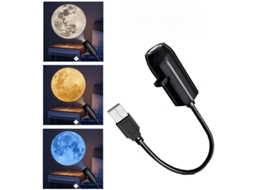 Projetor De Planeta Teto Luz Noturna Pequena 2 Em 1 Mini Preto 3 Discos