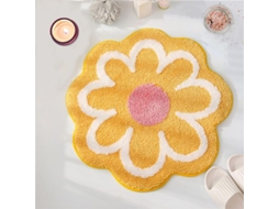 Tapete de Banheiro Floral Amarelo Nova LINE