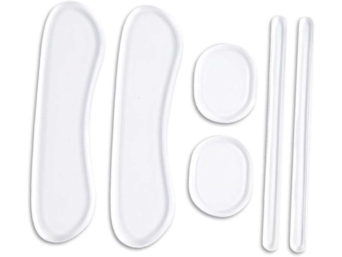Conjunto De 3 Protetores Calcanhar Em Gel Antifricção, Transparentes, Para Esporão Do Calcâneo, Palmilhas Plantares Para