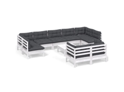 Garden Lounge Set, Garden Lounge Sets Vidaxl Branco Madeira De Pinho (n/a)