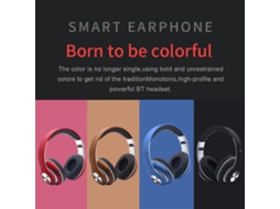 Fone de Ouvido Mali Sem Fio Bluetooth 5.0 com Microfone, Leve, Plegável, Slot TF, Aux In