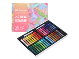 Conjunto de Pastéis de Óleo Laváveis 36 Cores para Artistas Iniciantes