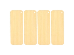 1pcs Marcador De Bambu Em Branco Allinless