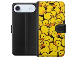 Capa Carteira Compatível Com Apple Iphone Air. Estampa Divertida Com Vários Patinhos Amarelos, Design Fofo E Colorido Perfeito Para Crianças E Amantes