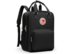 Rúgido Escolar Daypack - Com Compartimento Para Laptop De 15 Polegadas - Para Senhoras, Senhores, Meninos E Meninas - Preto