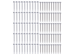 Kit Parafusos Auto-afuradores 304 Aço Inox Com Porca Hexagonal 4.2x38mm 4.8x38mm 100 Peças