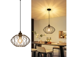 Nettlife Candeeiro Suspenso Industrial Preto, Candeeiro Suspenso Vintage Em Metal E27 Retro, Regulável, Para Uso Diário, Design Funcional