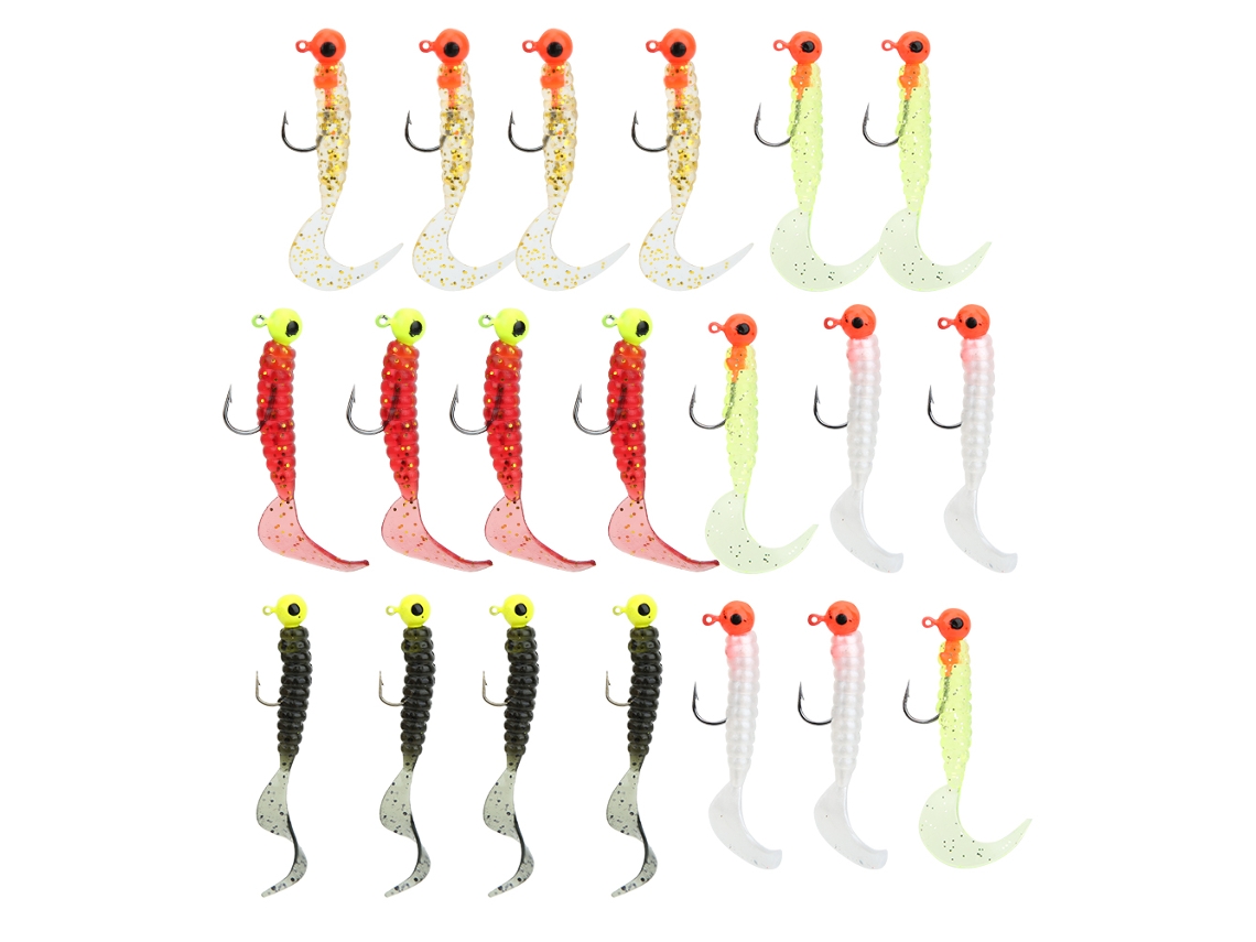 Isca Artificial Worm Simulation Pesca Anzol Kit