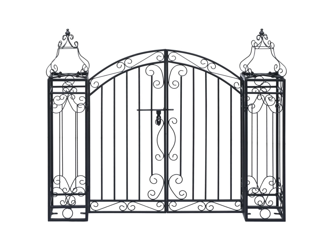 Portã£o De Jardim Ornamental 122x20,5x100 Cm Ferro Forjado Dkd Home Decor