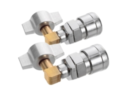 Engate Rápido Em Liga De Prata Para Compressor De Ar Com Design Angulado