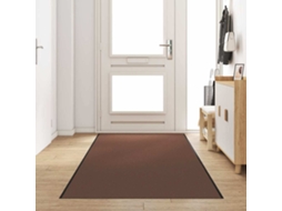 Vidaxl Tapete De Entrada Castanho E Preto 120 X 350 Cm 100% Poliamida